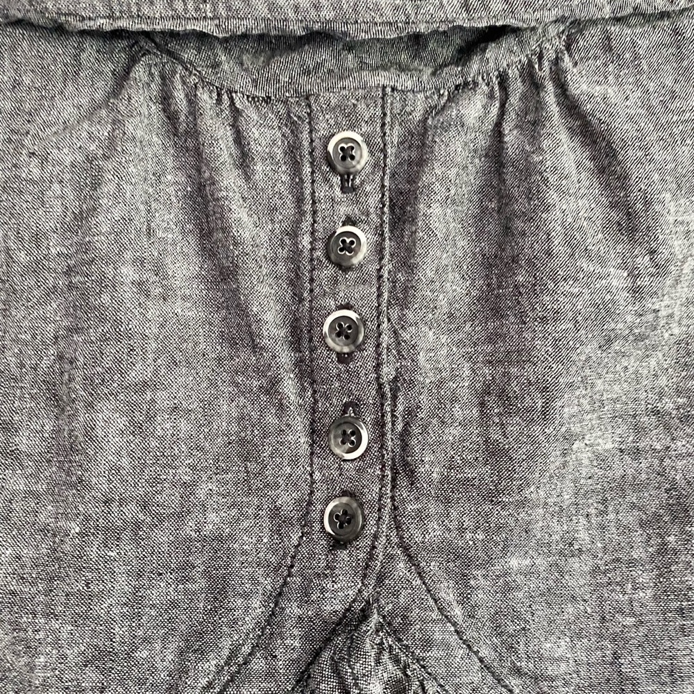 Free People Gray Ruffle Blazer Jacket Small - Picture 11 of 14